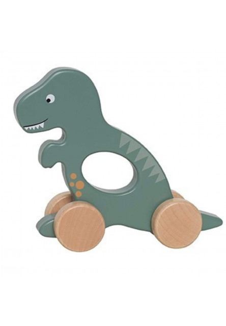 Dinosaurus na kolečkách zelený
