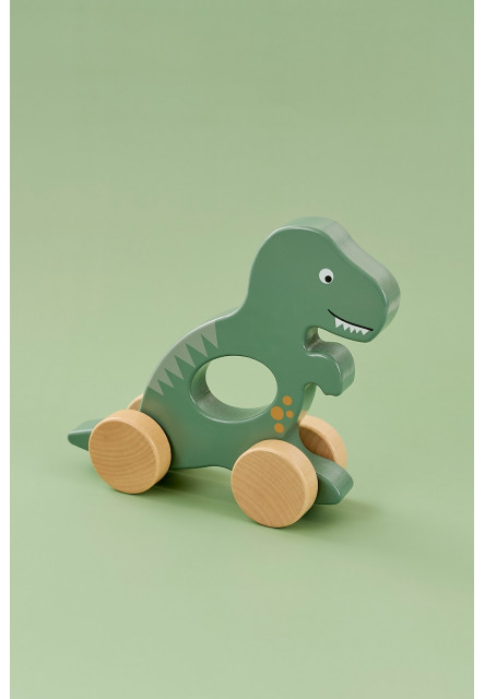 Dinosaurus na kolečkách zelený