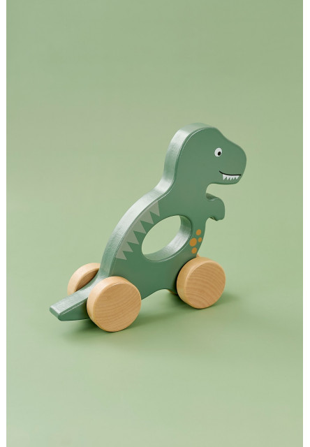 Dinosaurus na kolečkách zelený