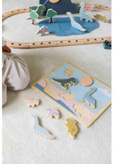 Puzzle vkládačka Dino