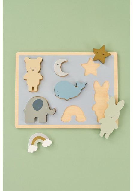 Puzzle vkládačka Medvídek