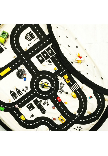 Noomad original Hrací deka a Vak na hračky Roadmap