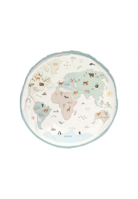 Noomad original Hrací deka a Vak na hračky Worldmap Colour