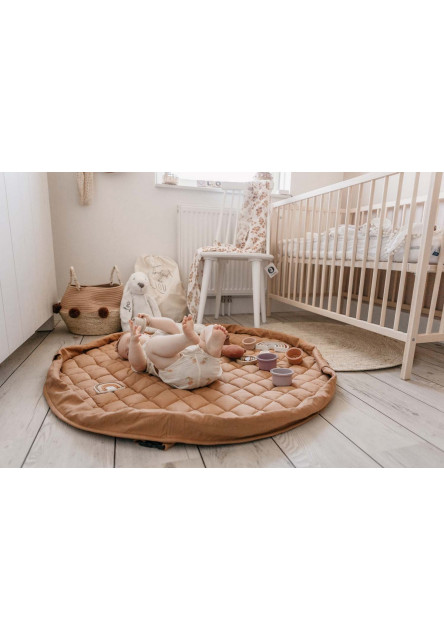 Noomad soft Hrací deka a Vak na hračky Organic Tawny Brown