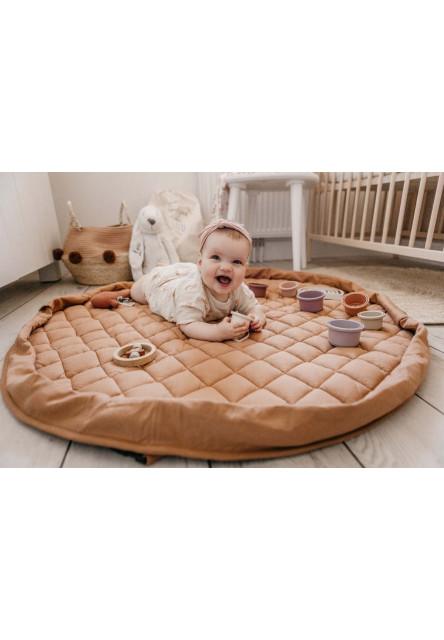 Noomad soft Hrací deka a Vak na hračky Organic Tawny Brown