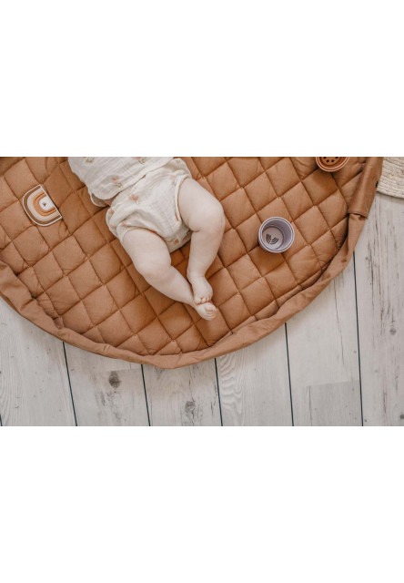 Noomad soft Hrací deka a Vak na hračky Organic Tawny Brown
