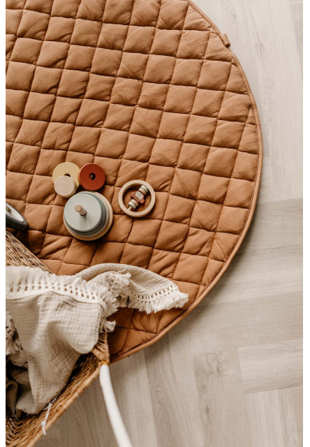 Noomad soft Hrací deka a Vak na hračky Organic Tawny Brown
