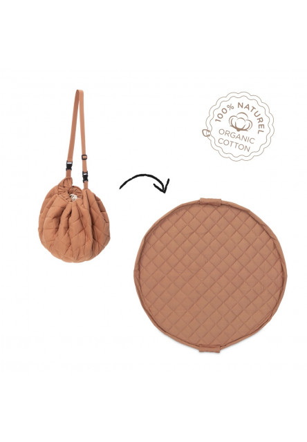 Noomad soft Hrací deka a Vak na hračky Organic Tawny Brown