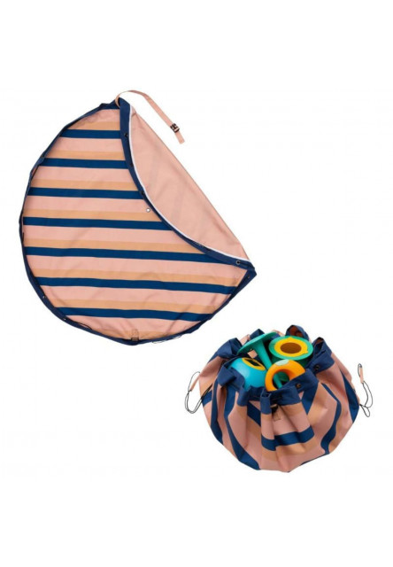 Noomad outdoor Hrací deka a Vak na hračky Mokka Stripes