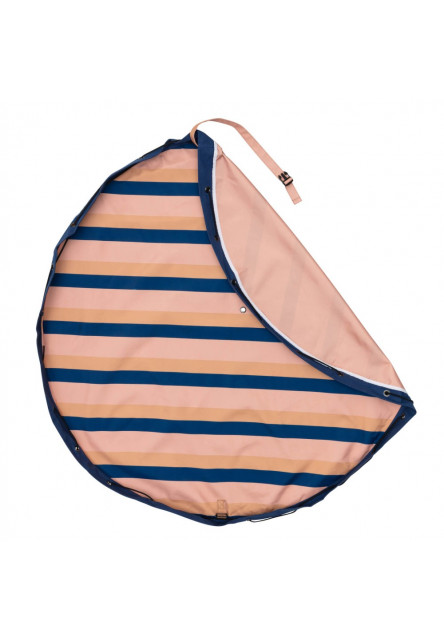 Noomad outdoor Hrací deka a Vak na hračky Mokka Stripes