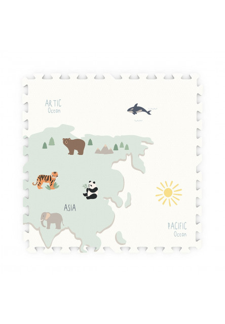 Tiloo EEVAA Podložka na hraní a domeček Worldmap