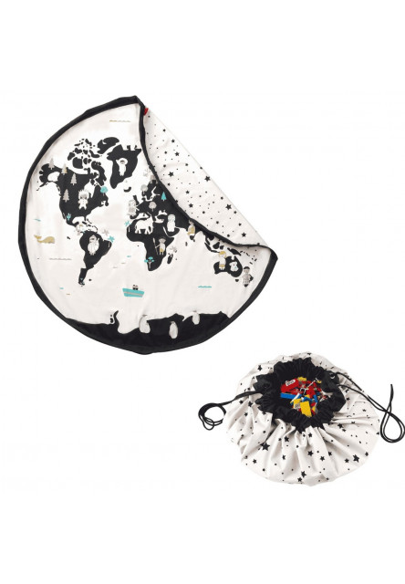 Noomad original Hrací deka a Vak na hračky Worldmap