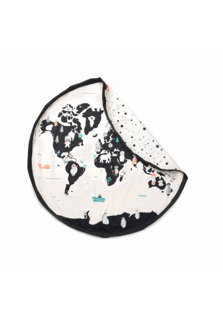 Noomad original Hrací deka a Vak na hračky Worldmap
