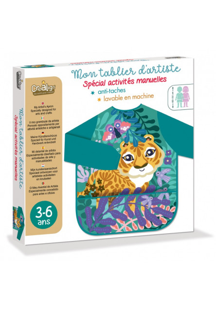 Ochranná nepromokavá zástěra na malování Tiger