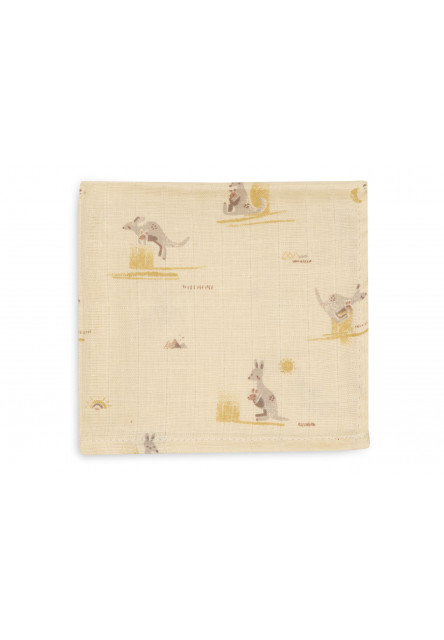 Ubrousky mušelínové 3 ks 31x31cm Kangaroots