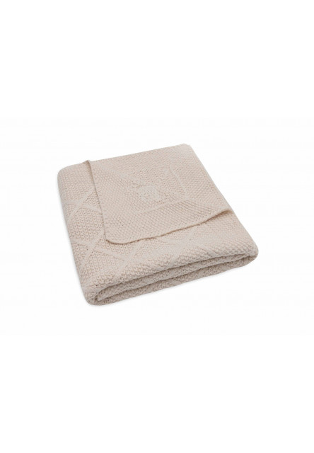 Deka 75x100cm Check Knit Oatmeal