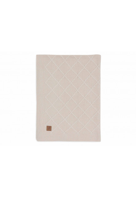 Deka 75x100cm Check Knit Oatmeal