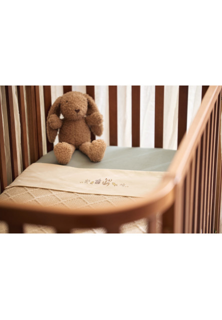 Deka 75x100cm Check Knit Oatmeal