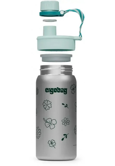 Nerezová fľaša Ergobag Stainless Steel Bottle - Flowers