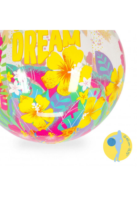 Nafukovacia lopta Legami Glitter Beach Ball - Inflatable Beach Ball - Tropicana Dream