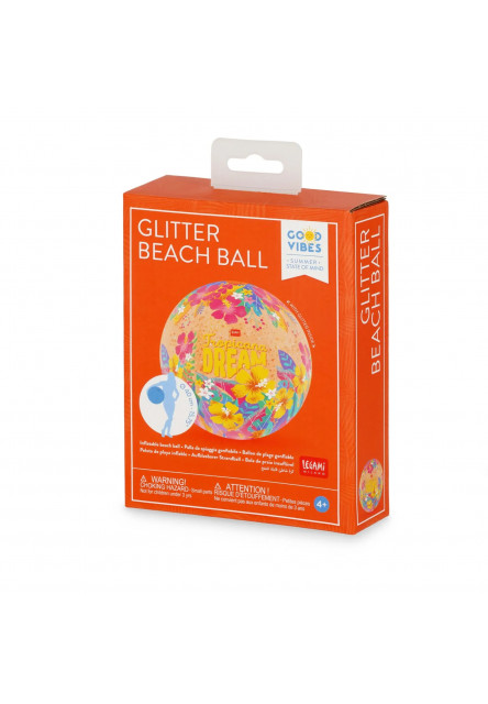 Nafukovacia lopta Legami Glitter Beach Ball - Inflatable Beach Ball - Tropicana Dream