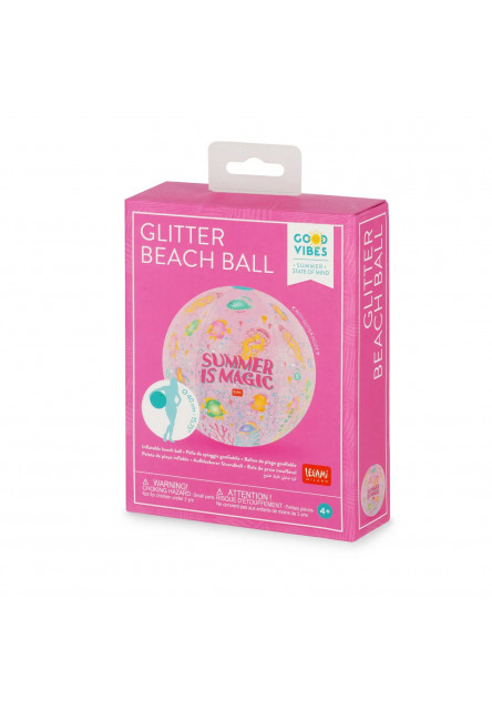 Nafukovacia lopta Legami Glitter Beach Ball - Inflatable Beach Ball - Summer Is Magic