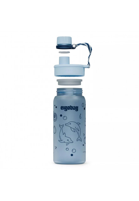 Detská fľaša Ergobag Bottle - Dolphin