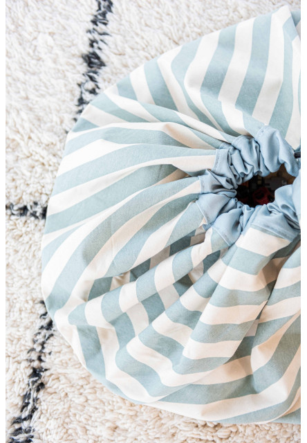 Noomad original Hrací deka a Vak na hračky Stripes Green