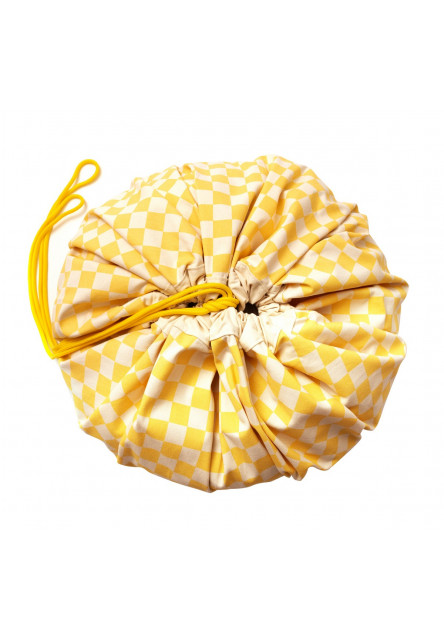Noomad original Hrací deka a Vak na hračky Vichy Yellow