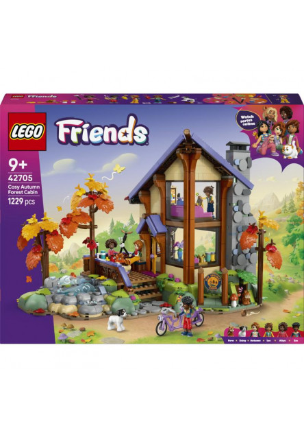 Útulná chata v jesennom lese