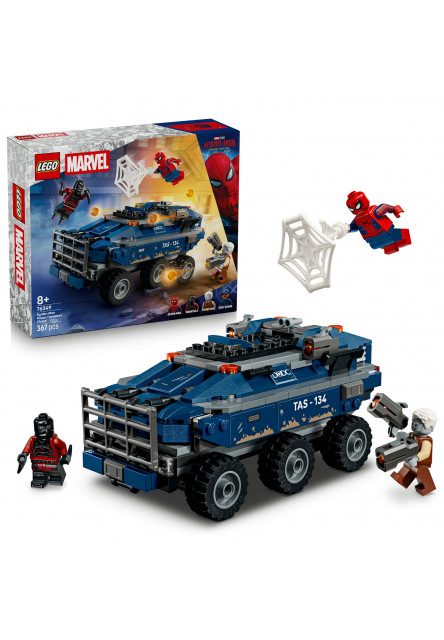 Spider-Man a naháňačka väzenského transportéru