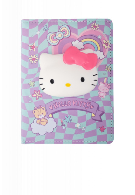 Zápisník B6 s 3D postavičkou modrý Hello Kitty Pastel Pink