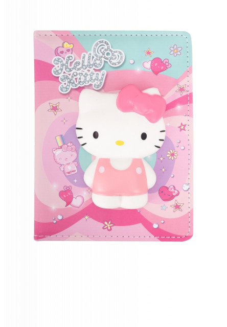 Zápisník B6 s 3D postavičkou růžový Hello Kitty Pastel Pink