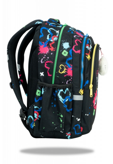 Školská taška Jerry 38 cm Hello Kitty Neon Black