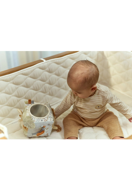 Kocka textilná s aktivitami Safari Friends