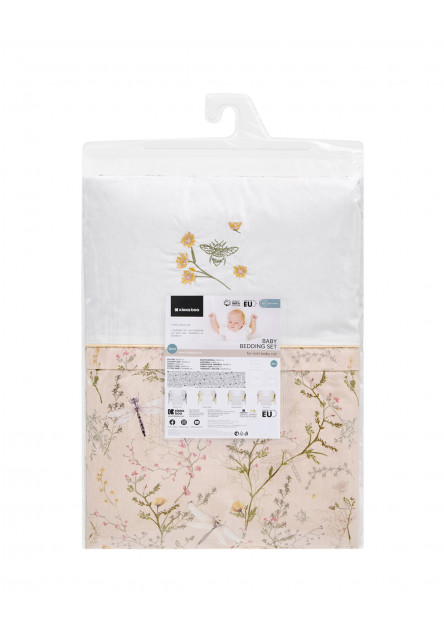 Ložní sada s povlečením 3ks do postýlky 50x85 cm Secret Garden Beige