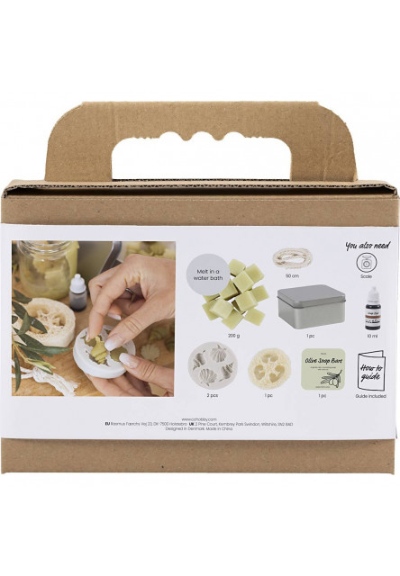 Kreativní sada výroba mýdla Seashells Olive Green
