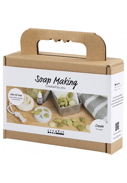 Kreativní sada výroba mýdla Seashells Olive Green
