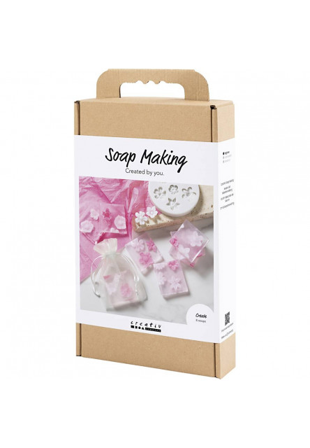 Kreativní sada výroba mýdla Flowers Pink
