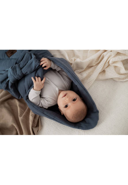 Mušelínová zavinovačka Sleepee Love béžová se srdíčky