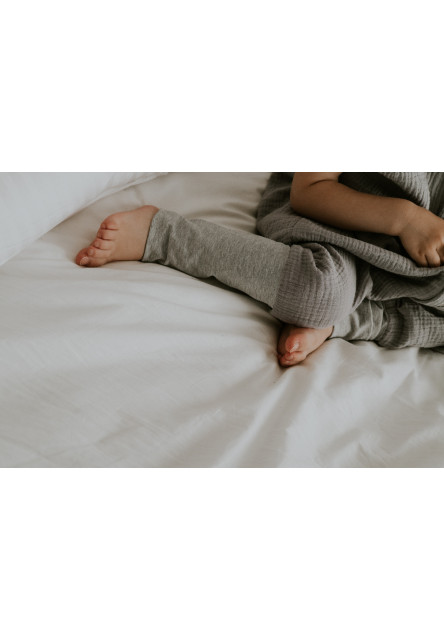 Mušelínový letní spací pytel s nohavicemi vel. S 1-2 roky Sleepee Nature krémová