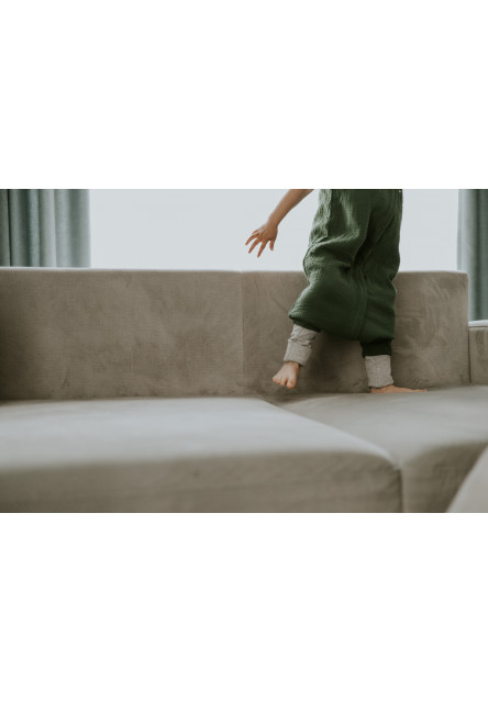 Mušelínový letní spací pytel s nohavicemi vel. S 1-2 roky Sleepee Nature krémová