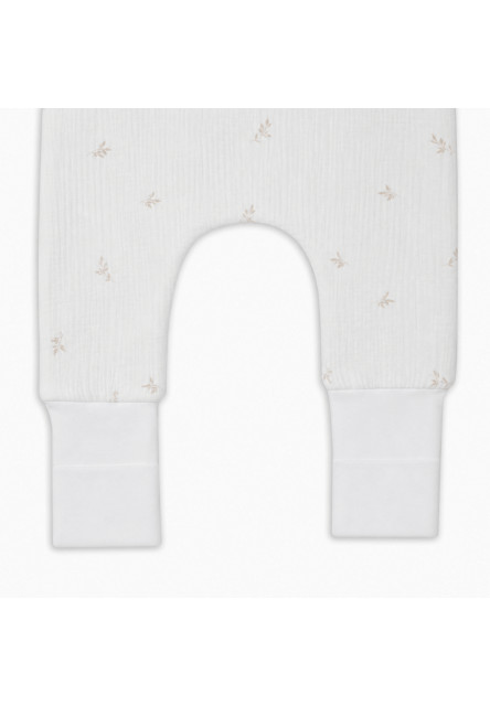 Mušelínový letní spací pytel s nohavicemi vel. S 1-2 roky Sleepee Nature krémová