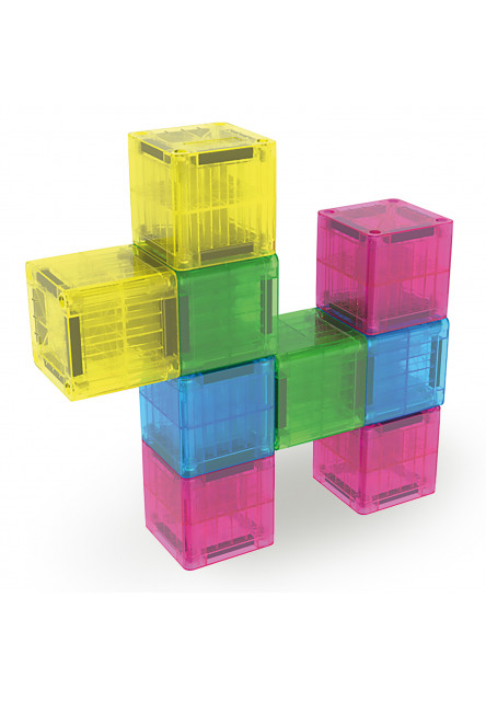 Magnetická stavebnice microMAGS Cubes 9 dílků