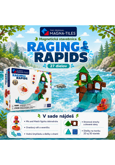 Magnetická stavebnice Raging Rapids 27 dílků