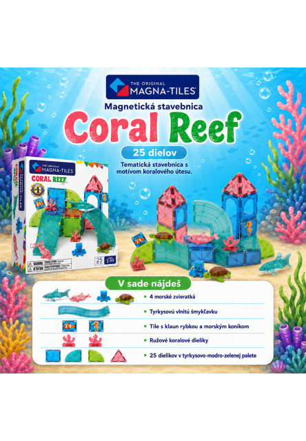 Magnetická stavebnice Coral Reef 25 dílků