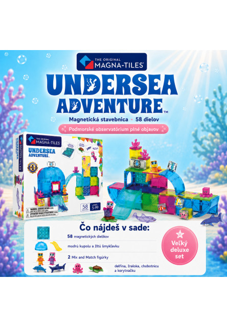 Magnetická stavebnice Undersea Adventure 58 dílků