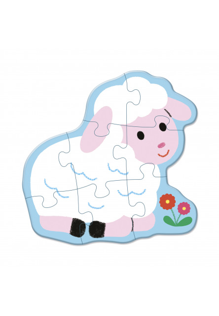 Kartónové puzzle rastúce s dieťaťom Farma