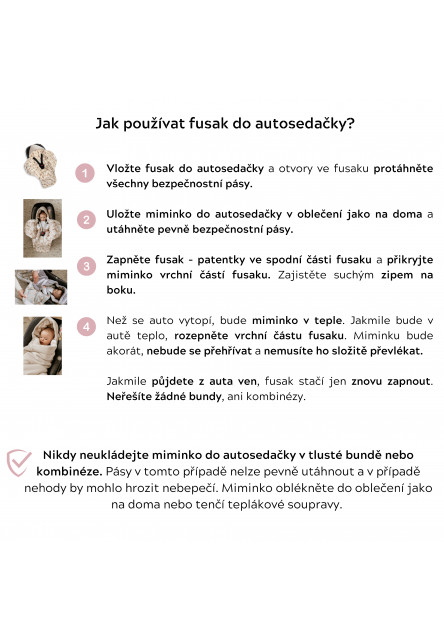 Fusak/zavinovačka/deka do autosedačky Sleepee Blossom