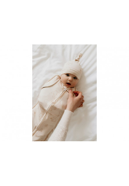 Zavinovačka Sleepee Second Step Swaddle s čepičkou zdarma Bamboo